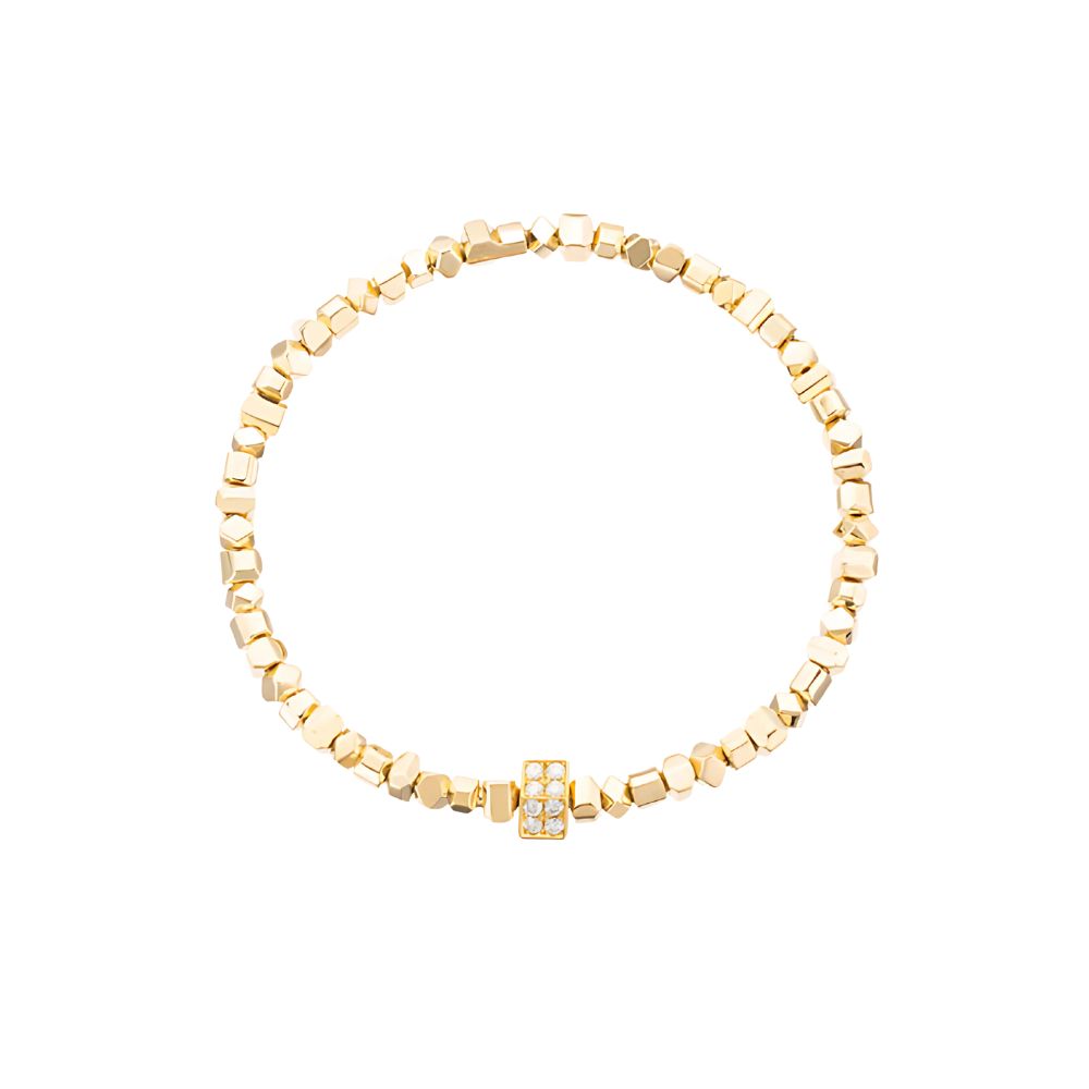 Peruffo 18k Yellow Gold Mini Rocks Candy Bracelet